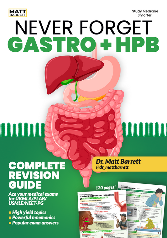 Never Forget Gastro & HPB (A4 Book) AND 400 Q&A Pack (Digital)
